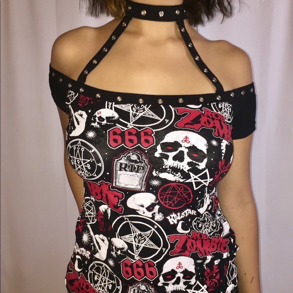 Killstar Rob Zombie American Nightmare Choker Top - Picture 2 of 8